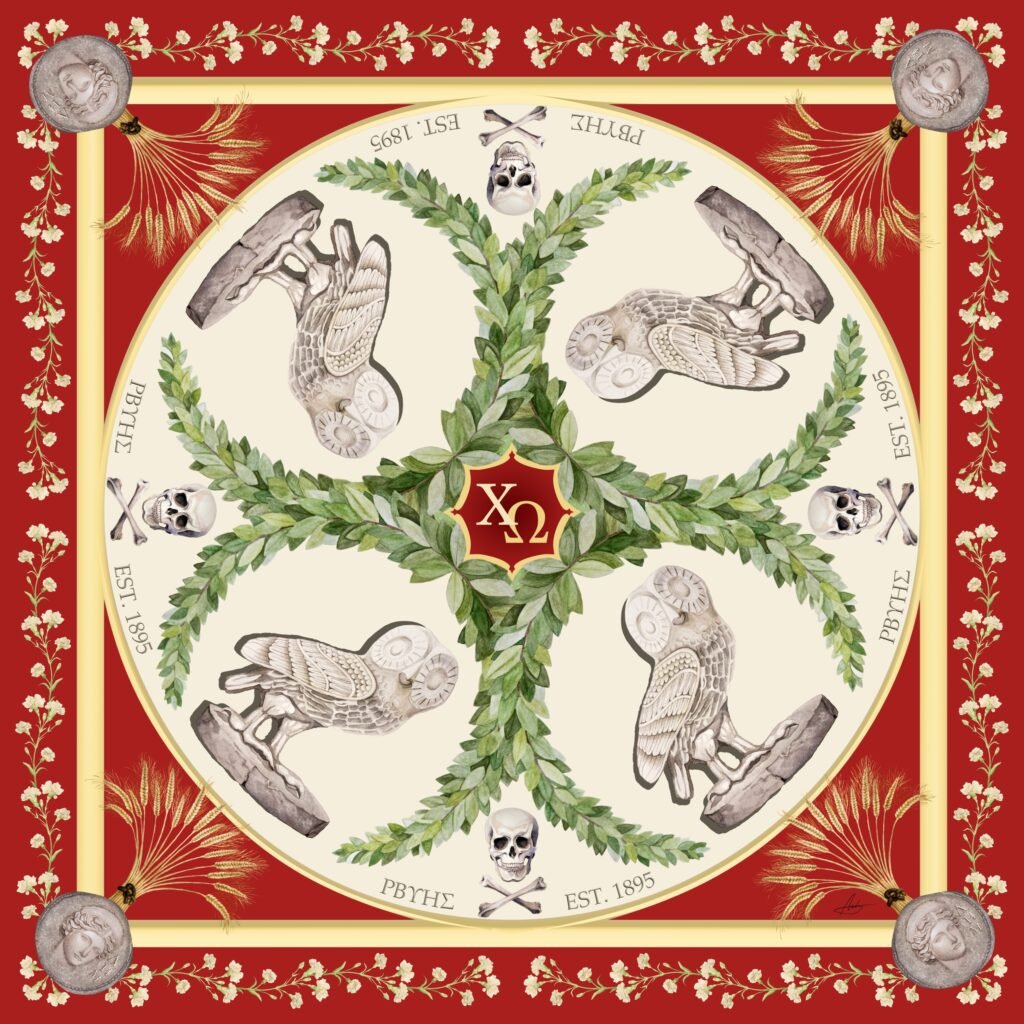 Chi Omega Sorority Scarf