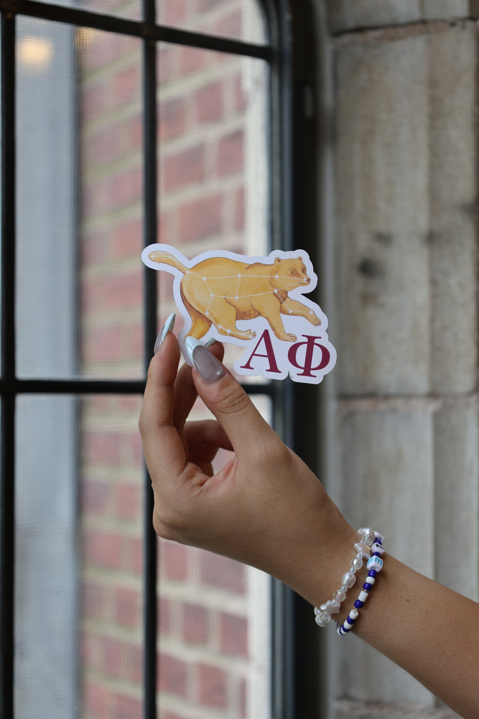 Alpha Phi "Phi Bear" Sticker - Image 2