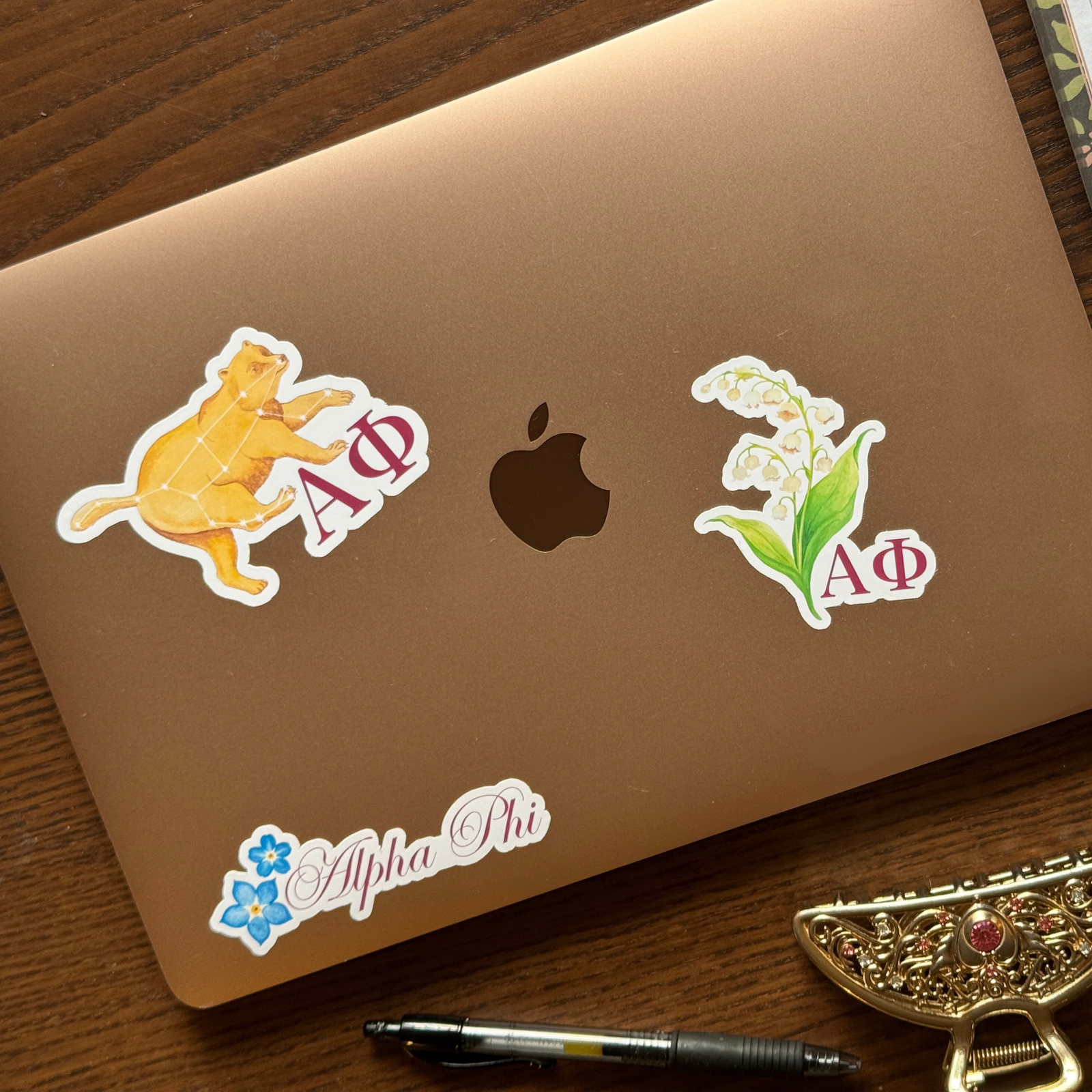 Alpha Phi "Phi Bear" Sticker - Image 3